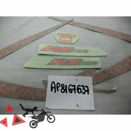 Serie Decalco Codone Aprilia Rs Nero Diablo 250 2001 Spedizione Gratuita