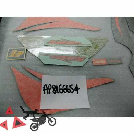Serie Decalco Frontale Cupolino Aprilia Rs Nero Aprilia 125 2005 Consegna Rapida