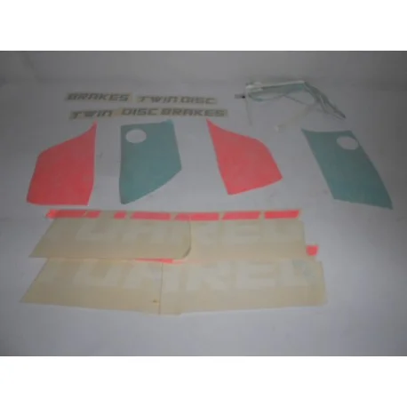 Serie Decalco Serbatoio Originale Aprilia Tuareg G 125 Cc 87 Verde Spedizione Espresso