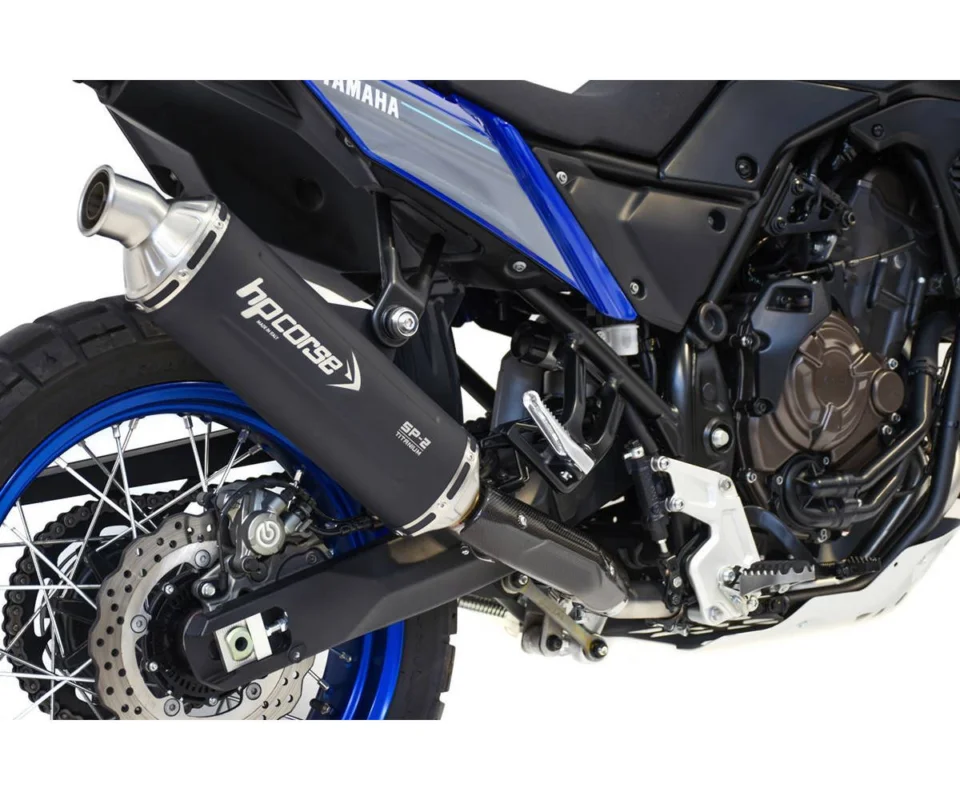 Terminale di Scarico Hpcorse SP-2 350 Titanio Nero per Yamaha Tenere 700 World RaidModelli dal 2022 al 2026 YAT700SP2350LTC-AB Must-Have