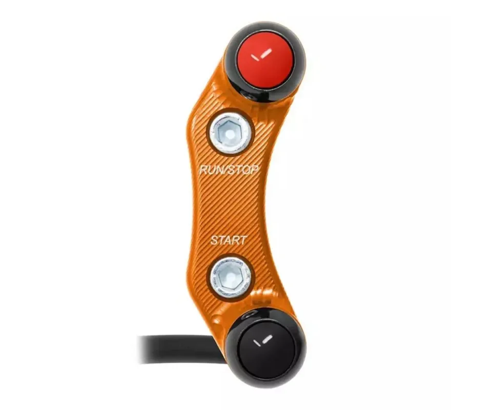 Pulsantiera JetPrime destra stradale (Fori allineati, Arancio) per KTM 890 ADVENTURE /L /R /R RALLYModelli dal 2021 al 2022 JP PLD 048 O Non Perdere