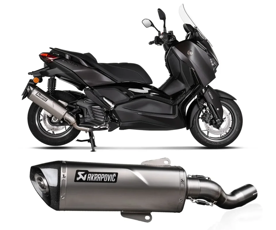 Esclusivo Terminale di Scarico Akrapovic in acciaio Inox Omologato per Yamaha X-Max 125Modelli dal 2025 al 2026 S-Y125SO7-HRSS