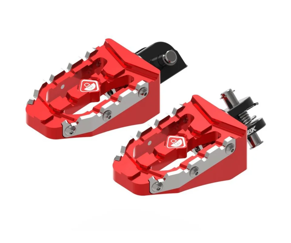 Kit Pedali Pilota Enduro (perno Ø8mm.) Rosso Dbk Per Ducati Multistrada V4 Pikes PeakModelli dal 2025 al 2026 PPDV12A Prezzo Basso