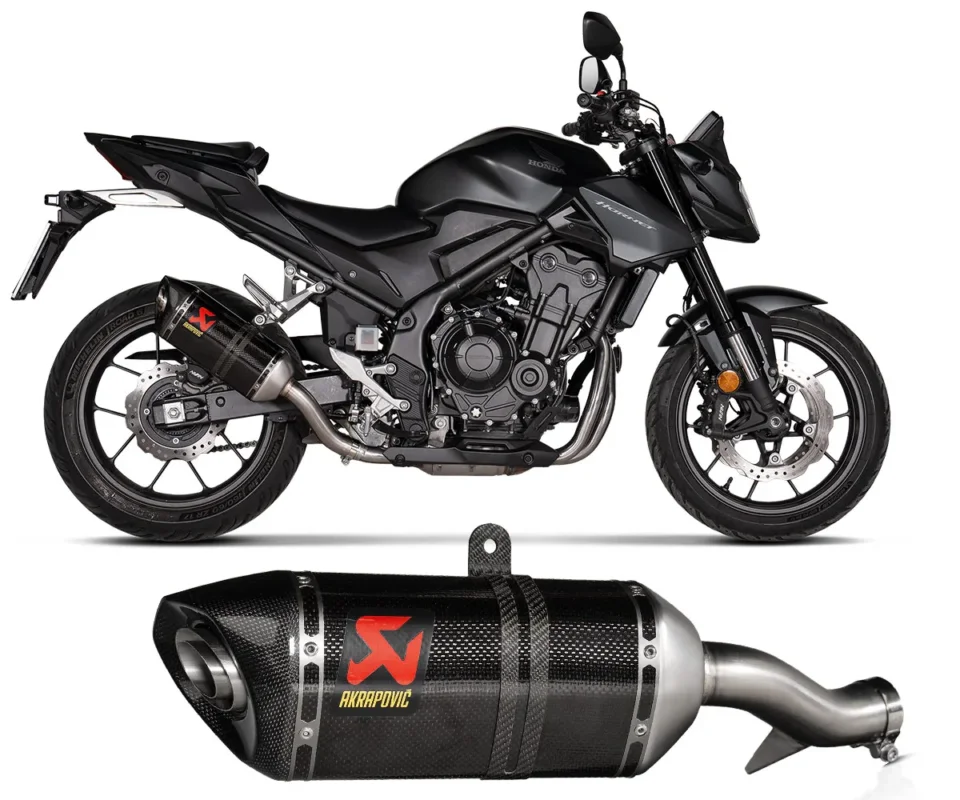 Terminale di Scarico Akrapovic carbonio per HONDA CB 500HORNETModelli dal 2024 al 2026. S-H5SO6-HRC Reso Gratuito