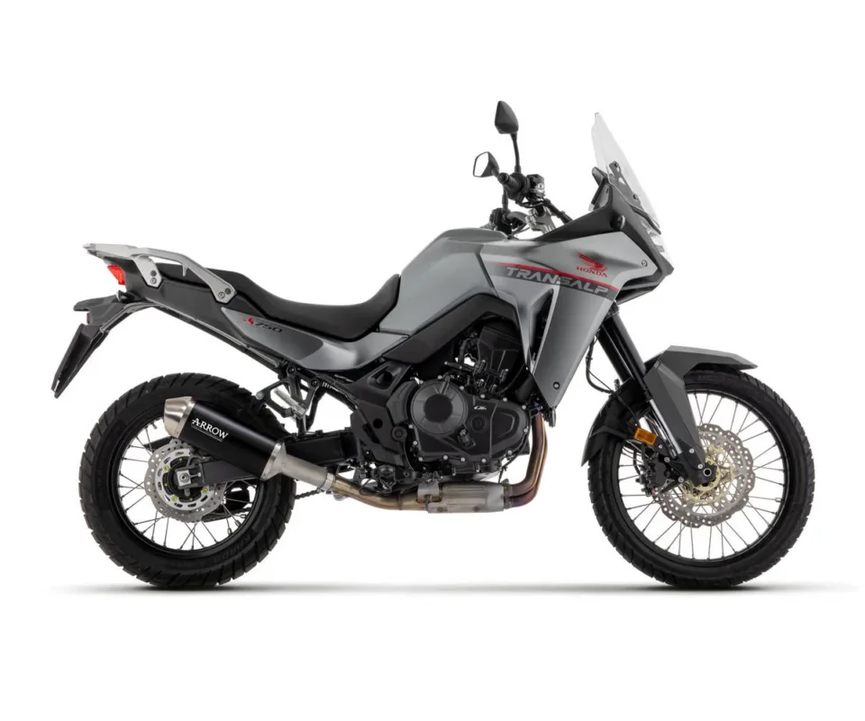 Sconto Terminale di Scarico Arrow in Alluminio Nero Edizione Limitata per Honda XL 750 TransalpModelli dal 2023 al 2024 62002GN