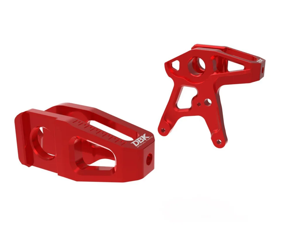 Non Perdere Kit Cursore Tendicatena Rosso Dbk Per DUCATI Panigale V4Modelli dal 2025 al 2026 CTC04A