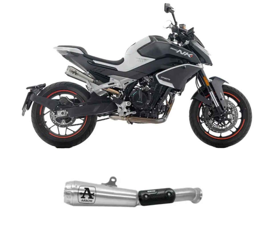 Terminale di Scarico Arrow Pro Race Nichrom CF Moto 800 NKModelli dal 2023 al 2026 71995PRI Offerta Del Giorno