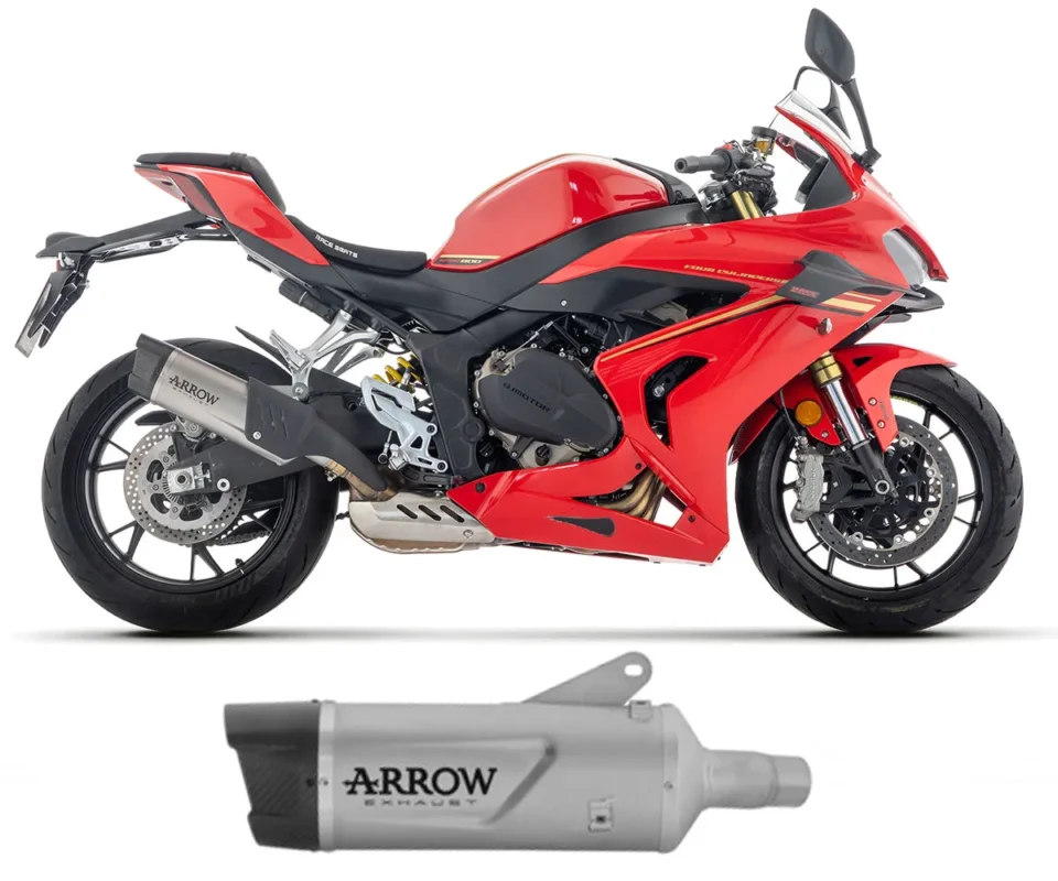 Terminale di Scarico Arrow Indy Race EVO titanio per QJ Motor SRK 800 RRModelli dal 2025 al 2026. 71996PK Acquista Ora