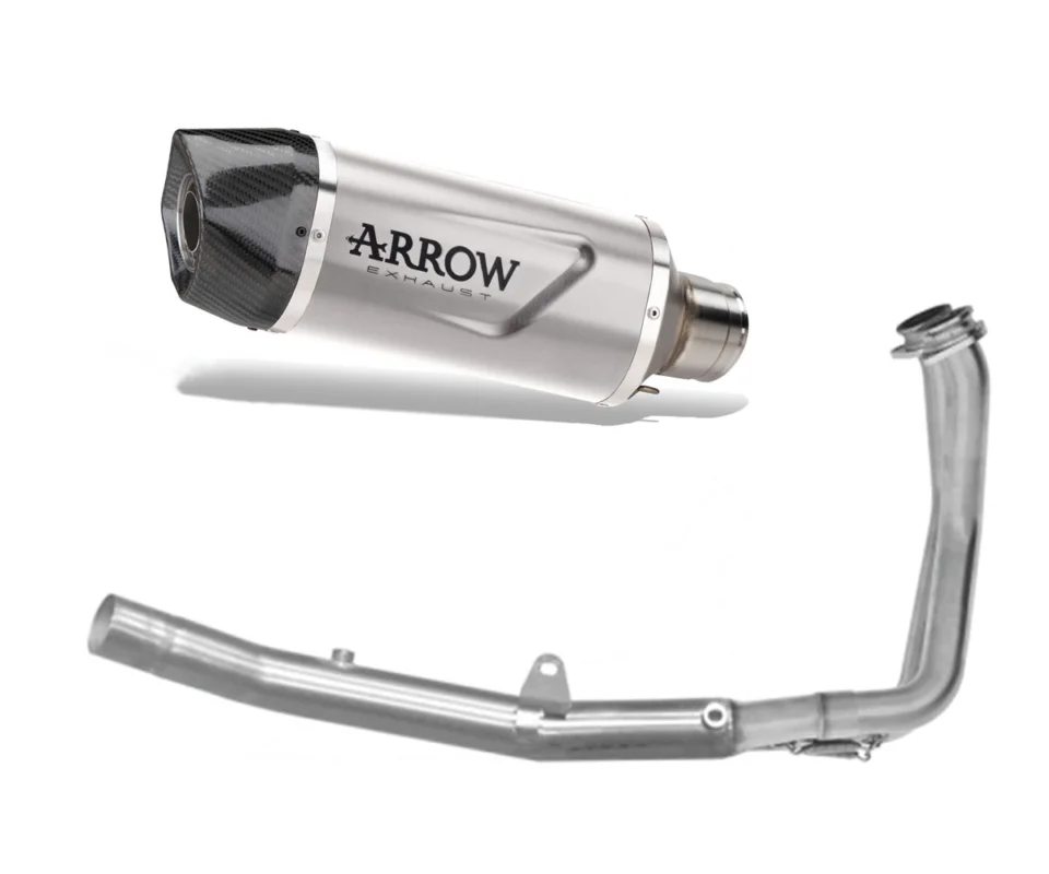 Ultime Pezzi Scarico Completo Arrow Indy Race EVO Alluminio per Honda XL 750 TransalpModelli dal 2025 al 2026 72645AK + 72203PD