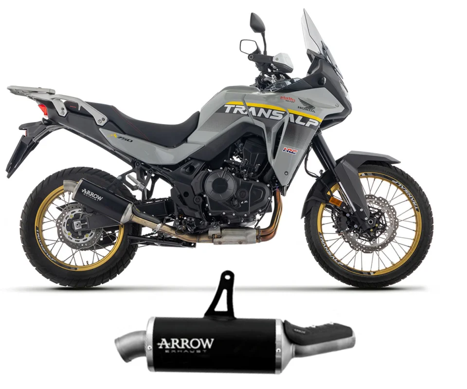 Scelto Dai Clienti Terminale di Scarico Arrow Indy Race in Alluminio Dark Fondello in Acciaio per HONDA XL 750 TransalpModelli dal 2025 al 2026 72641AON