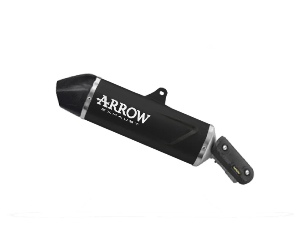 Vendita Finale Terminale Scarico Arrow Indy Race EVO Alluminio Dark per Aprilia Tuareg 660Modelli dal 2025 al 2026 72646AKN