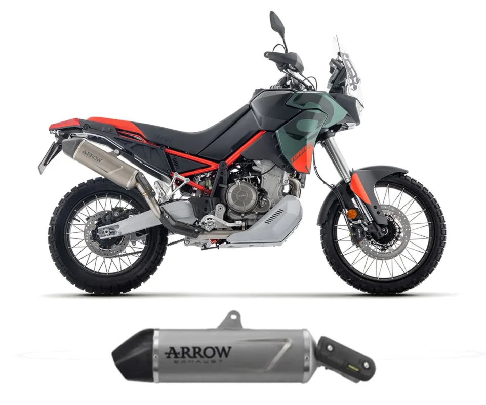 Terminale Scarico Arrow Indy Race EVO Titanio per Aprilia Tuareg 660Modelli dal 2025 al 2026 72646PK Subito Disponibile