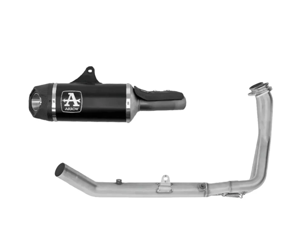 Must-Have Scarico Completo Arrow IndyRace Alluminio Dark per Honda CB 750 HornetModelli dal 2025 al 2026 71954AKN + 71811MI