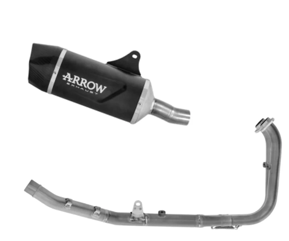 Scarico Completo Arrow Indy Race EVO non per uso stradale in Alluminio Dark per CF MOTO 450 MTModelli dal 2025 al 2026. 72659AKN + 71795MI Prezzo Basso
