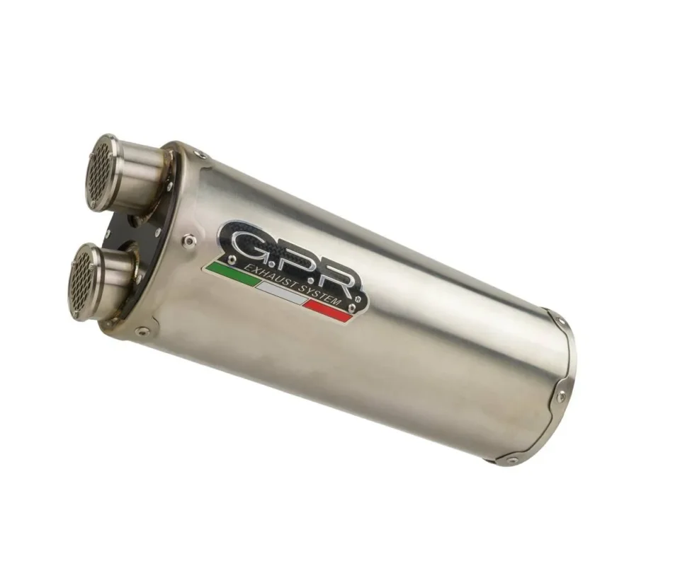 Spedizione Gratuita Terminale di Scarico GPR omologato Dual Inox per Suzuki V-STROM DL 800 DE - SEModelli dal 2023 al 2026 E5.S.207.DUAL.IO