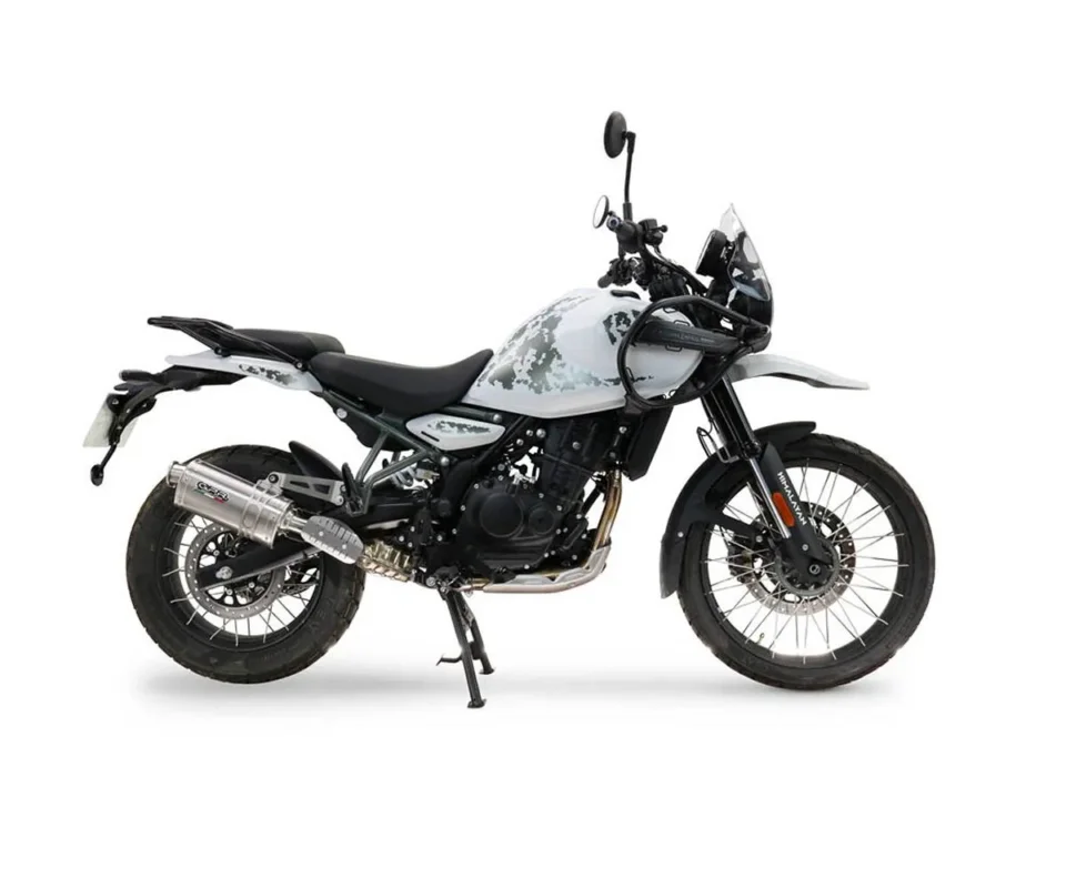 Quantità Limitata Terminale di Scarico GPR omologato Dune Triovale Titanio per Royal Enfield Himalayan 450 Modelli dal 2024 al 2026 ROY.15.DUNE