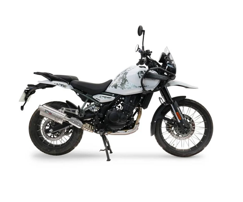 Vendita Finale Terminale di Scarico GPR omologato Dune Triovale Titanio per Royal Enfield Guerrilla 450 Modelli dal 2024 al 2026 ROY.16.DUNE