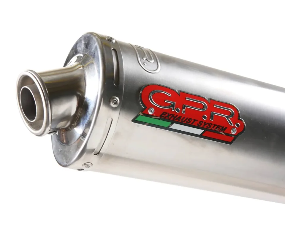 Spedizione Gratuita Terminale di Scarico GPR omologato Inox Tondo per Suzuki Gsx-R 1000 Modelli dal 2001 al 2002 S.28.CAT.IT