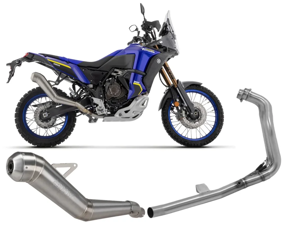 Offerta Lampo Impianto di scarico completo Arrow Dakar Replica Nichrom terminale omologato per Yamaha Tenere 700Modelli dal 2021 al 202472501DR + 72184PD