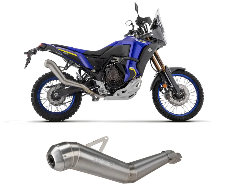 Terminale di scarico Arrow Dakar Replica Nichrom per Yamaha Tenere 700Modelli dal 2021 al 202472001DR Saldi