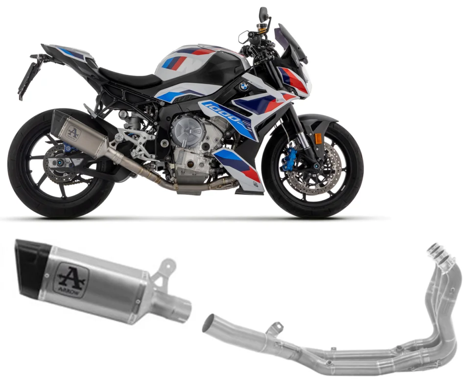 Scarico Completo Pista Arrow in Titanio/Acciaio No Uso Stradale per BMW M 1000 RModelli dal 2023 al 2024 71006PT + 71718MI Compra Adesso
