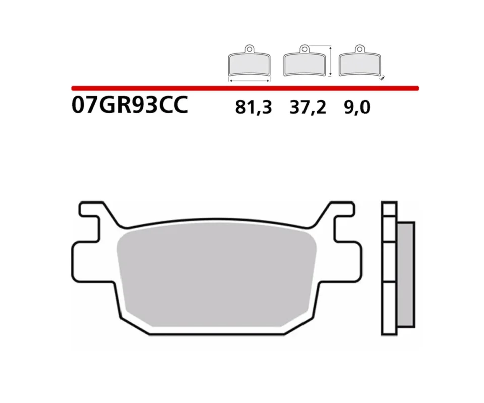 Nuova Collezione Pastiglie Brembo Freno Posterioriper BENELLI TRK 502 XModelli dal 2018 al 2026 07GR93CC