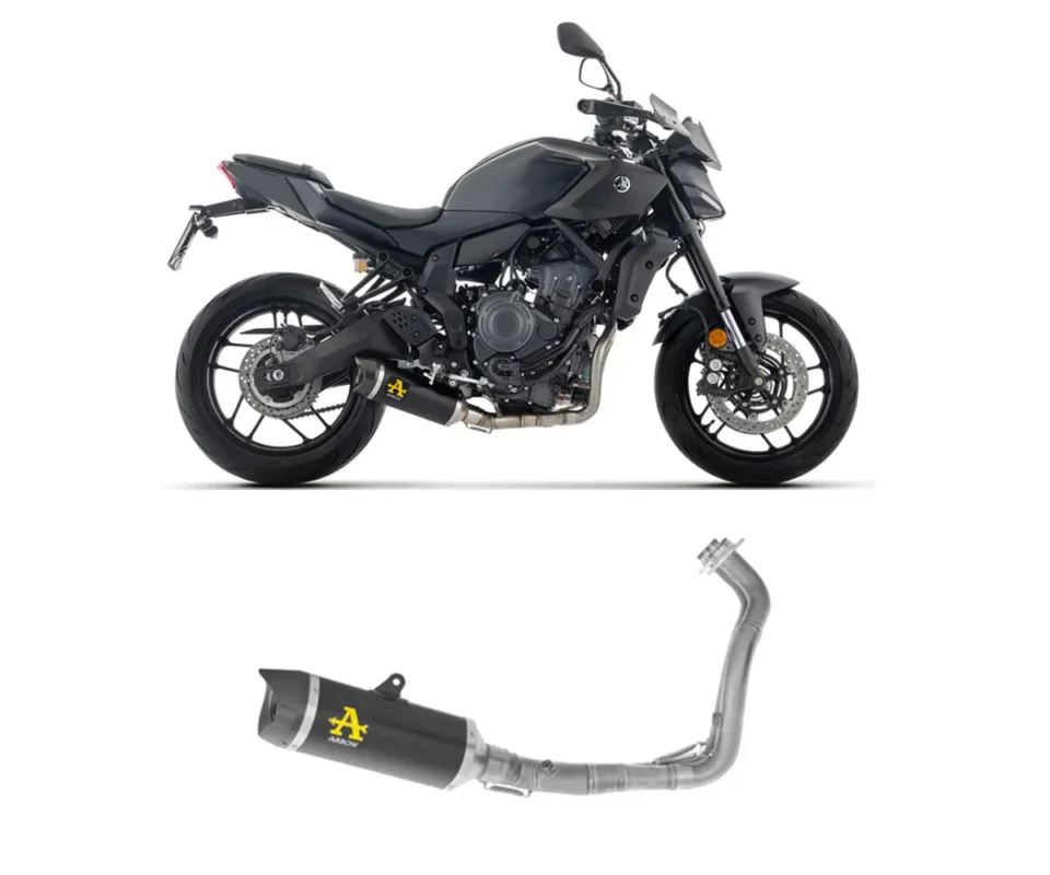 Scarico Completo Arrow Thunder no uso stradale Alluminio Dark/Inox YAMAHA MT-07Modelli dal 2025 al 2026 71095AKN Nuova Collezione