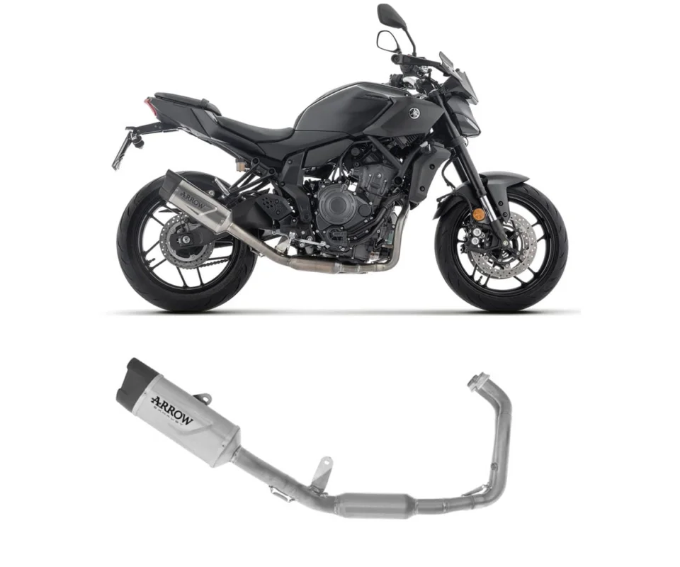 Economico Scarico Completo Arrow Indy-Race no uso stradale Titanio/Inox YAMAHA MT-07Modelli dal 2025 al 2026 71094PK