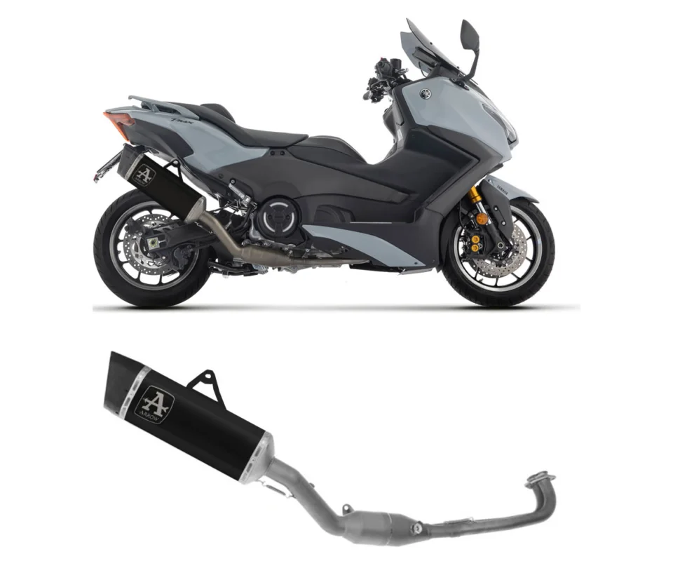 Prezzo Di Fabbrica Scarico Completo Arrow Pista no uso stradale Titanio Dark/Inox YAMAHA T-Max 560Modelli dal 2025 al 2026 73023PTN