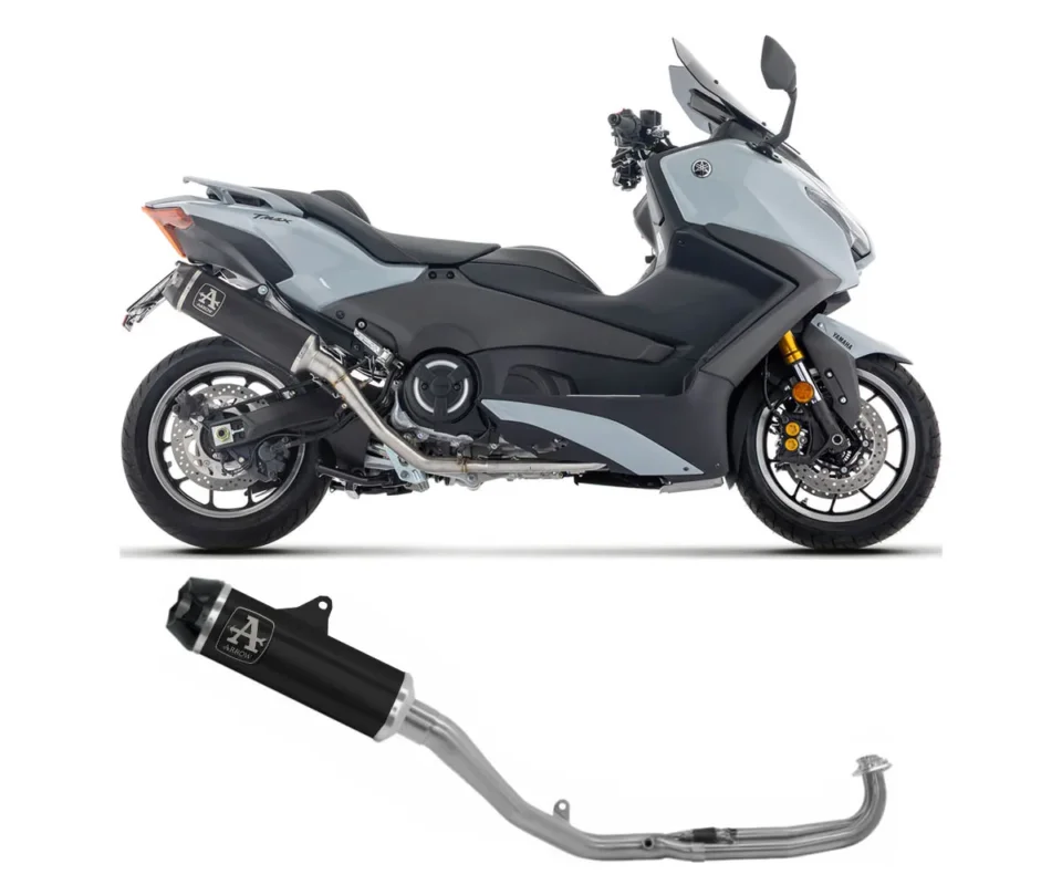 Scarico Completo Arrow Indy-Race no uso stradale Titanio Dark/Inox YAMAHA T-Max 560Modelli dal 2025 al 2026 73022PKN Popolare