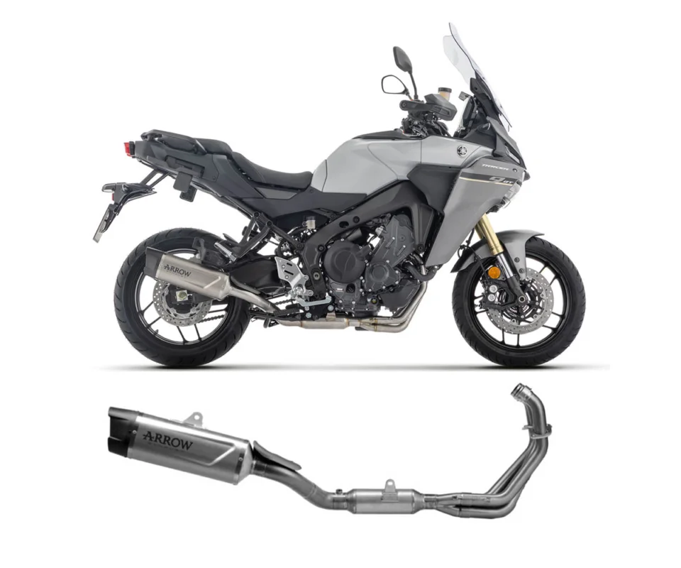 Scarico Completo Arrow Indy-Race EVO no uso stradale Titanio/Inox YAMAHA TRACER 9 GTModelli dal 2025 al 2026 71089PK Nuovo Arrivo
