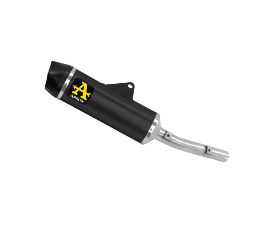 Spedizione Gratuita Terminale di scarico Arrow Indy-Race Alluminio DArk per YAMAHA TENERÉ 700Modelli dal 2025 al 2026 72661AKN