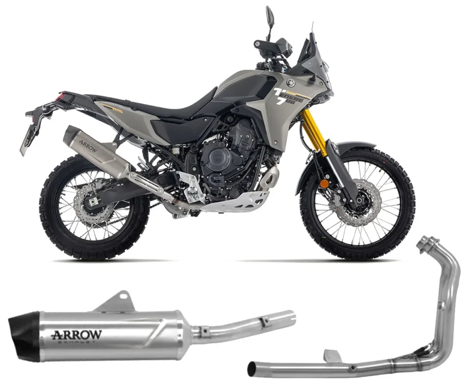 Scarico Completo Arrow Indy-Race EVO no uso stradale Alluminio YAMAHA TENERÉ 700Modelli dal 2025 al 2026 72660AK + 72201PD Non Perdere