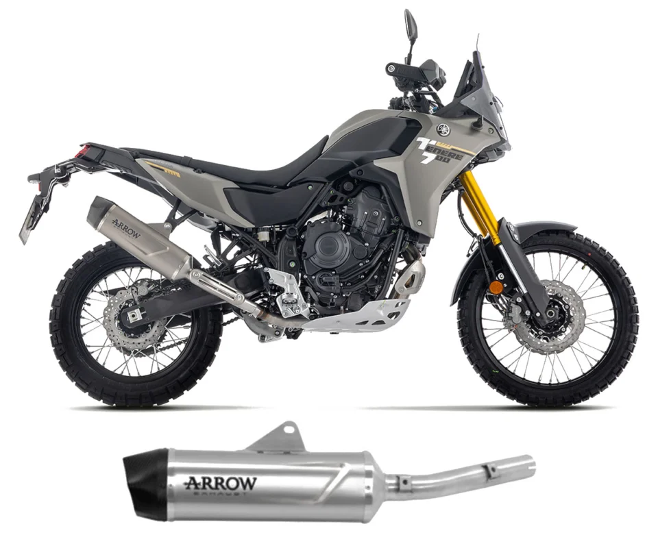 Terminale di scarico Arrow Indy-Race EVO Alluminio per YAMAHA TENERÉ 700Modelli dal 2025 al 2026 72660AK Quantità Limitata