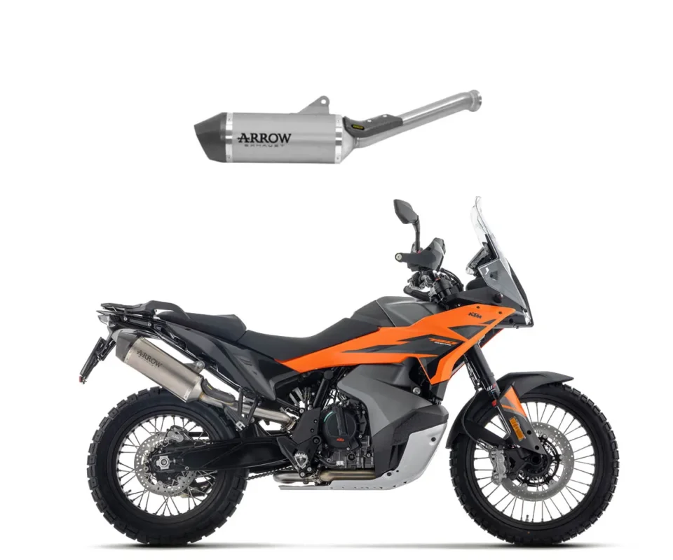 Promo Stagionale Terminale Di Scarico Arrow Omologato Race-Tech Titanio Fondello Carbonio KTM 790 AdventureModelli dal 2025 al 2026. 71990PK