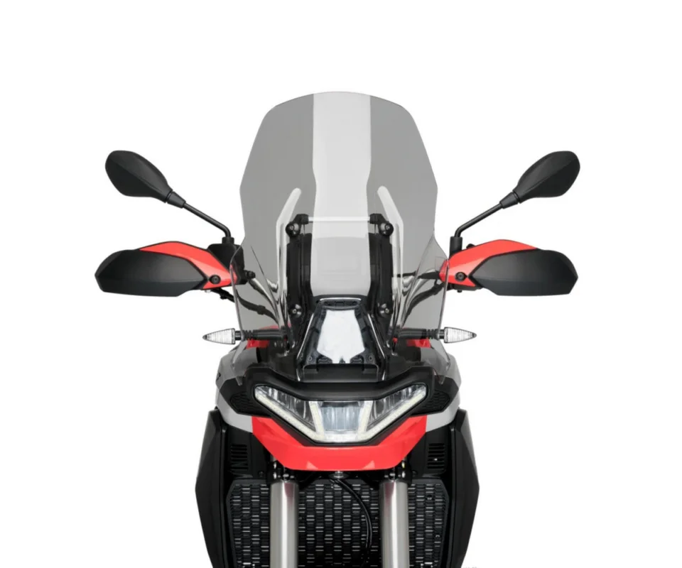 Ultimissimo Modello Cupolino Parabrezza Plexiglass JD9TOURING Fumè Chiaro per APRILIA TUAREG 660Modelli dal 2022 al 2026 JD9-04-F