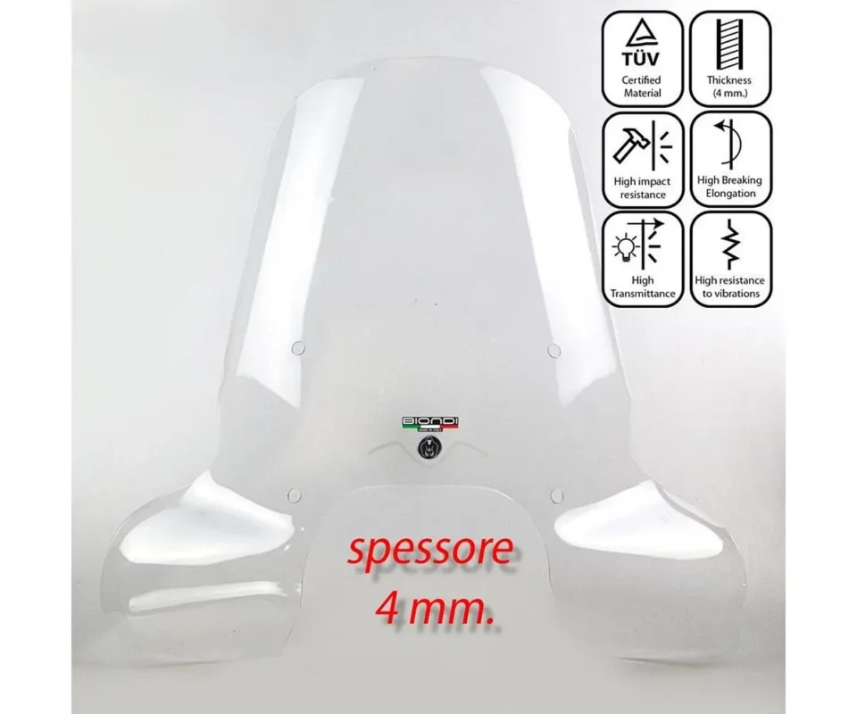 Parabrezza RICAMBIO LASTRA ORIGINALE Linea CLUB per Piaggio BEVERLY 400Modelli dal 2021 al 2026 8061298 Offerta Del Giorno