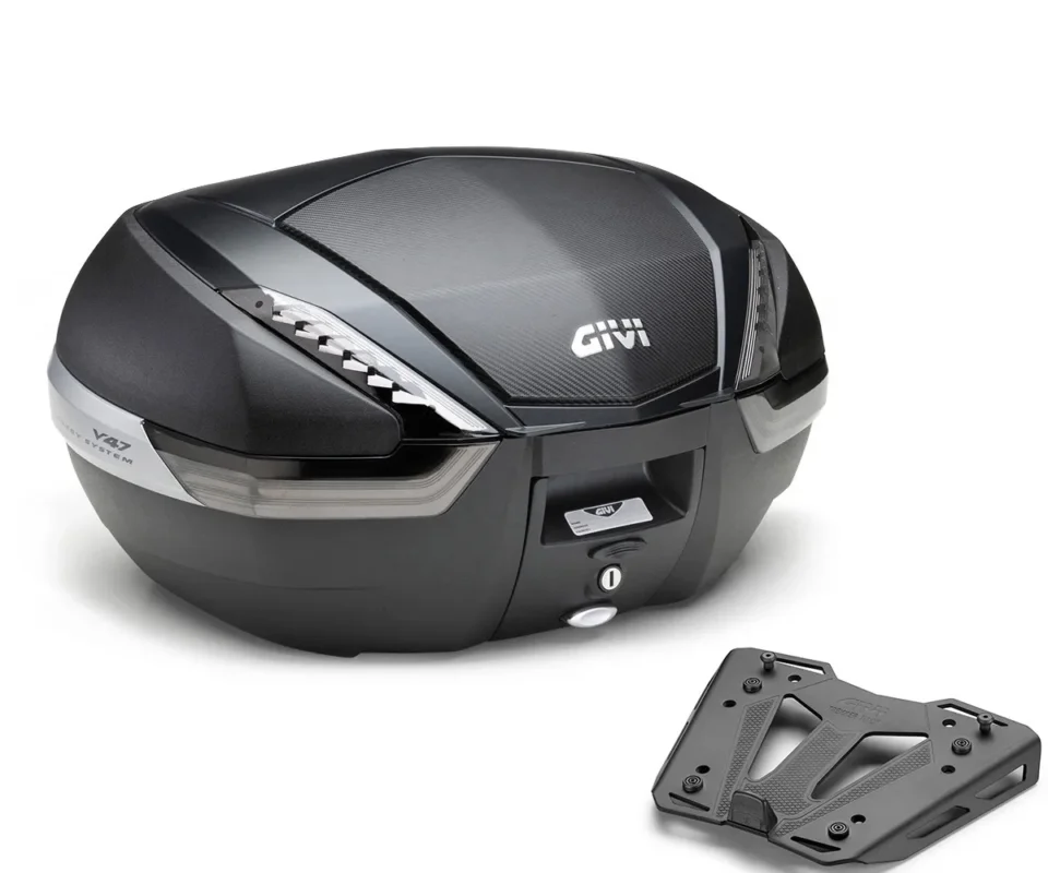 Givi Top Case V47Nn Tech Valigia 47Lt Fume + Kit Fissaggio YAMAHA T-Max 560Modelli dal 2022 al 2026 V47NNT + SR2161 + M8B Ultimissimo Modello