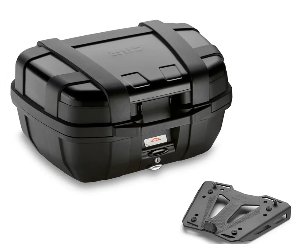 Givi Top Case Trekker Valigia 52Lt Finitura Nero + Kit Fissaggio Ktm 790 AdventureModelli dal 2023 al 2026 TRK52B + SR9430 + M8B Prezzo Basso