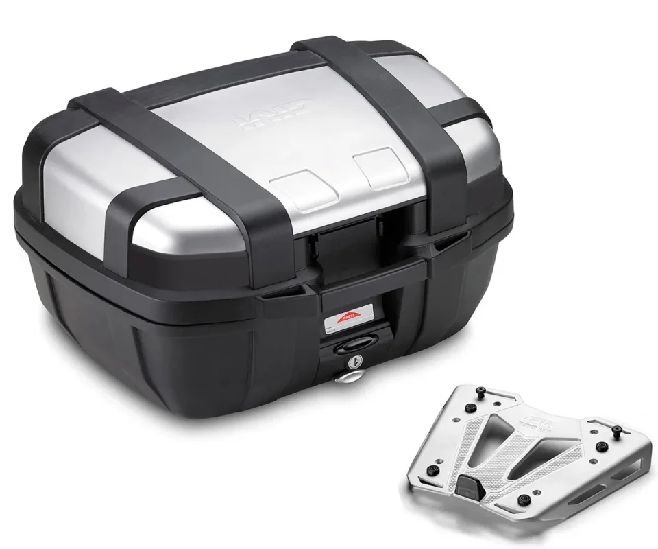 Givi Top Case Trekker Valigia 52Lt Finitura Allu + Kit Fissaggio per Ktm 790 AdventureModelli dal 2023 al 2026 TRK52N + SR9430 + M8A Spedizione Espresso