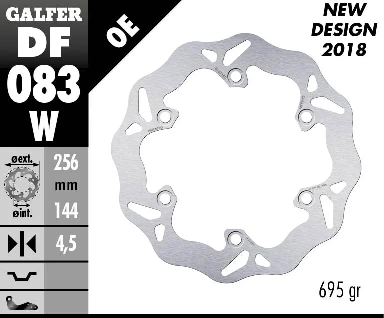 Occasione Galfer Disco Freno Posteriore WAVE FIXED 256x4,5mm HONDA ADV 350Modelli dal 2022 al 2026 DF083W