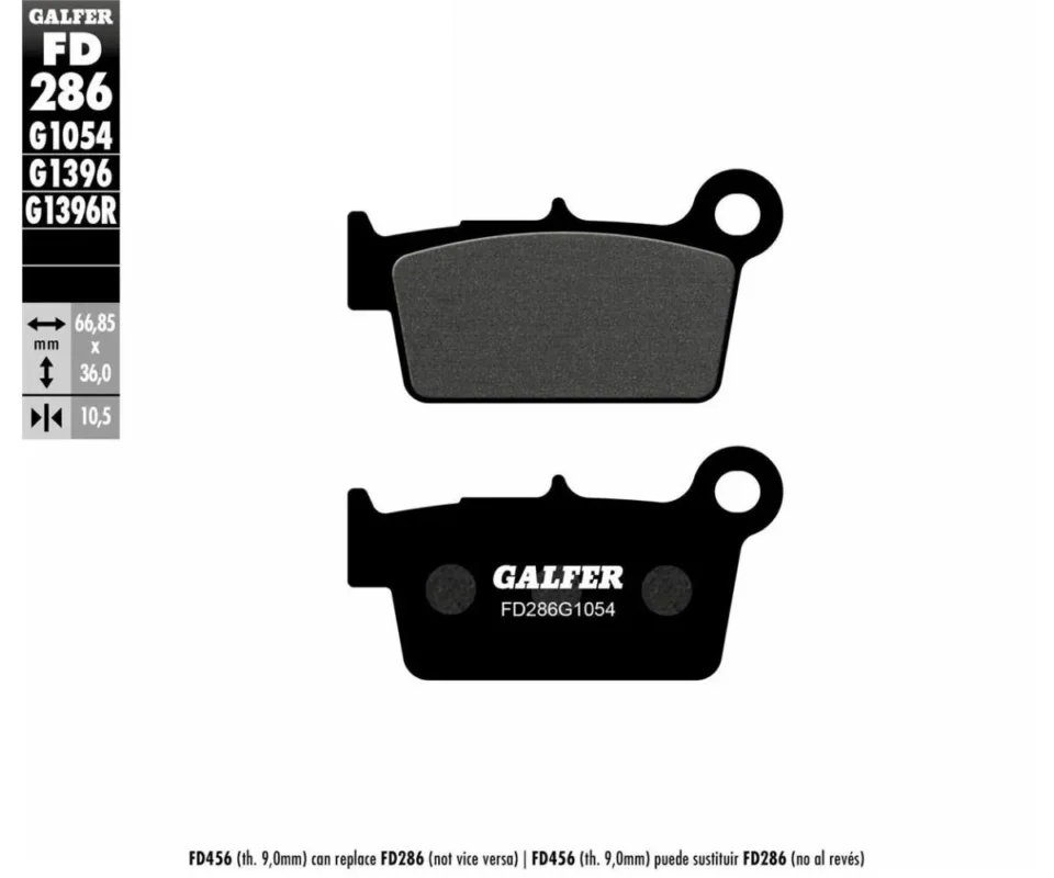 Galfer Pastiglie Freno Posteriore Honda ADV 350Modelli dal 2022 al 2026 FD286 FD286G1054 Super Prezzo