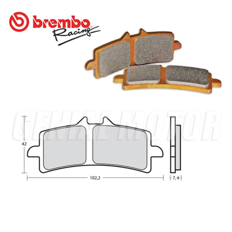 A Buon Prezzo Set Pastiglie Freno Anteriori Racing Brembo Z10 per YAMAHA R9Modelli dal 2024 al 2026 M497Z10