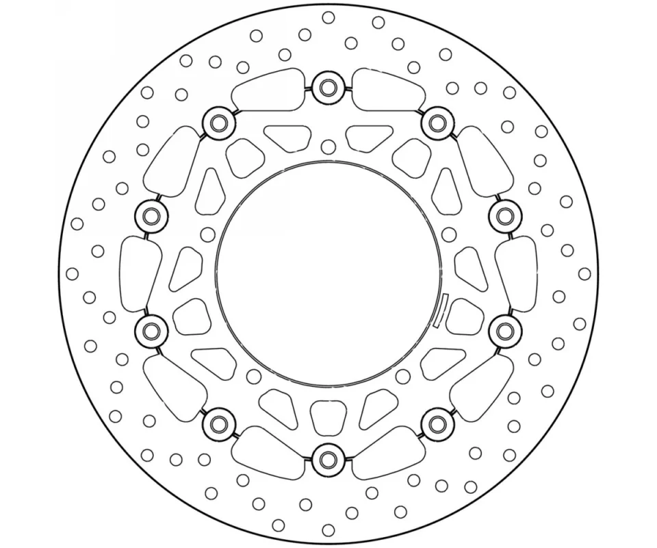 Disco Freno Flottante Brembo Serie Oro Anteriore Yamaha R9 890Modelli dal 2024 al 2026 78B40871 Pagamento Sicuro