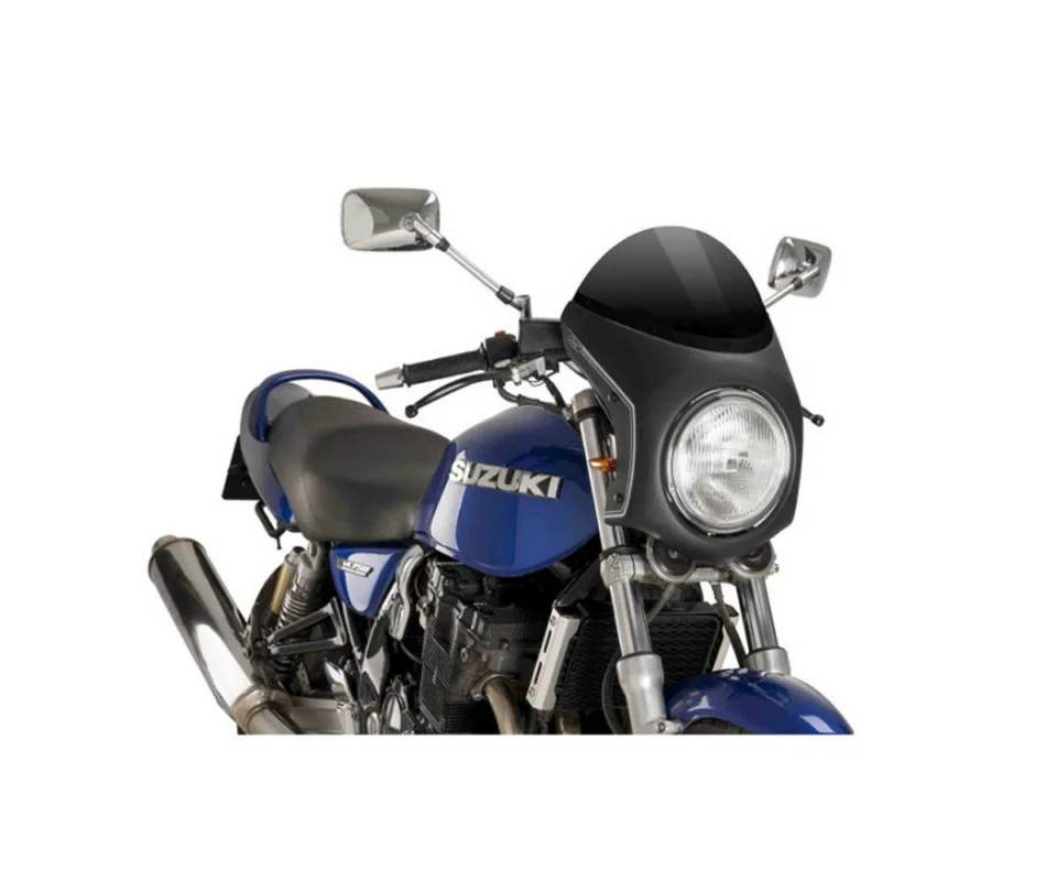 Cupolino PUIG Nero Semicarenatoper Triumph Scrambler 400 XModelli dal 2024 al 2026 9553N Popolare