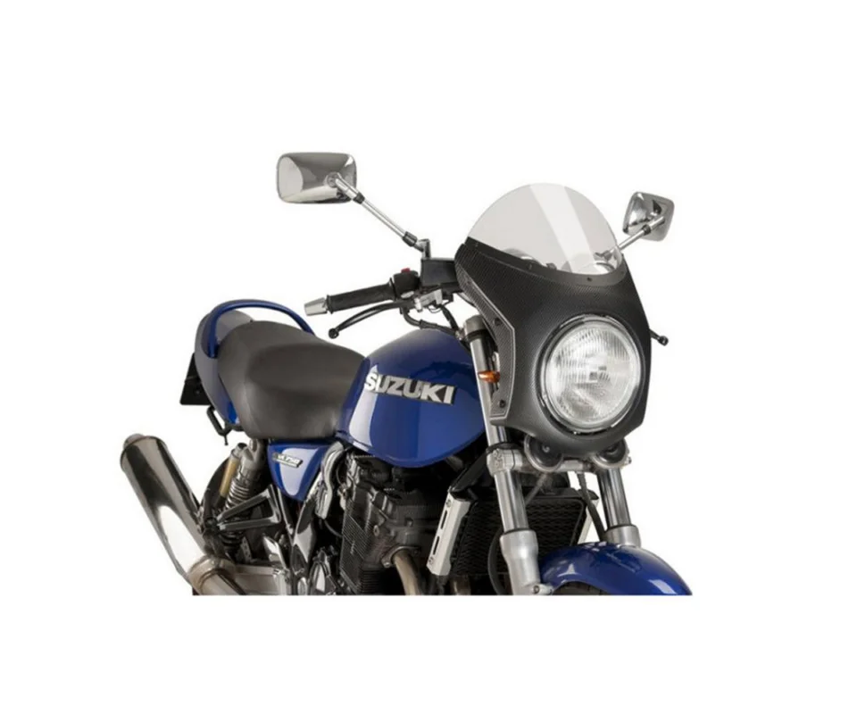 Cupolino PUIG Fume Chiaro - Carbon Semicarenatoper Triumph Scrambler 400 XModelli dal 2024 al 2026 9515H Direttamente Dal Produttore