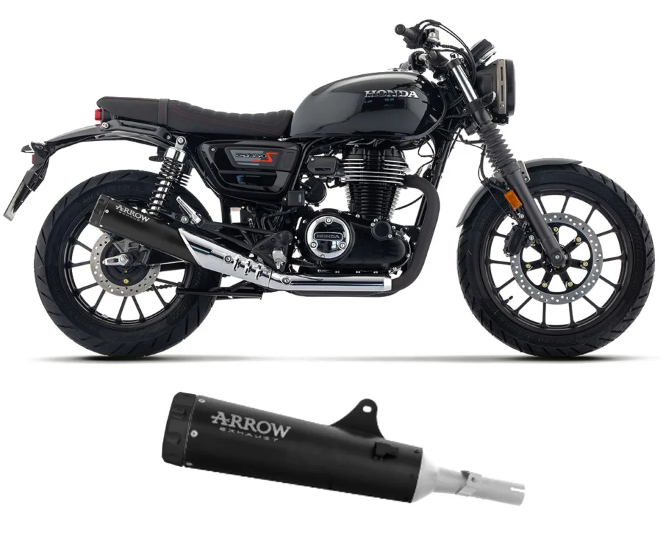 Offerta Speciale Terminale Di Scarico Arrow Rebel Inox Nero Fondello Alluminio Dark HONDA GB 350 SModelli dal 2025 al 2026 74514RBN