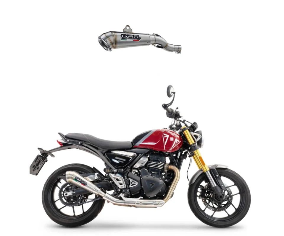 Terminale di Scarico GPR POWERCONE EVO Racing Triumph Scrambler 400 XModelli dal 2023 al 2025 E5.T.101.1.PCEV Promozione Esclusiva
