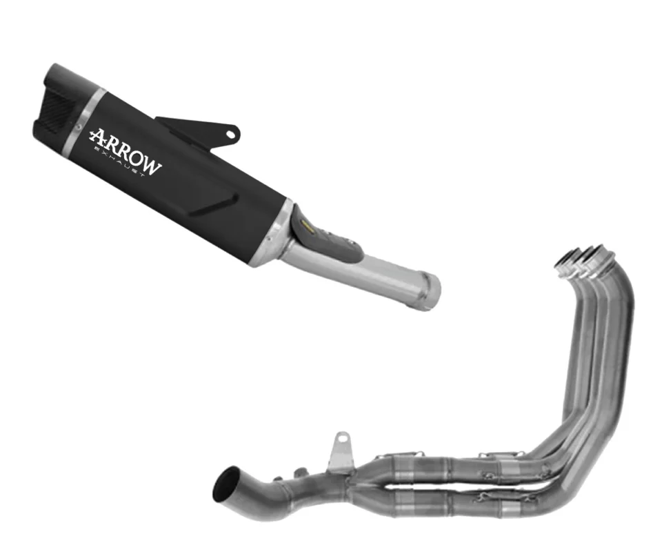 Non Perdere Scarico Completo Arrow Indy Race EVO Alluminio Dark per HONDA CB 1000 HORNETModelli dal 2025 al 2026 71982AKN + 71797MI
