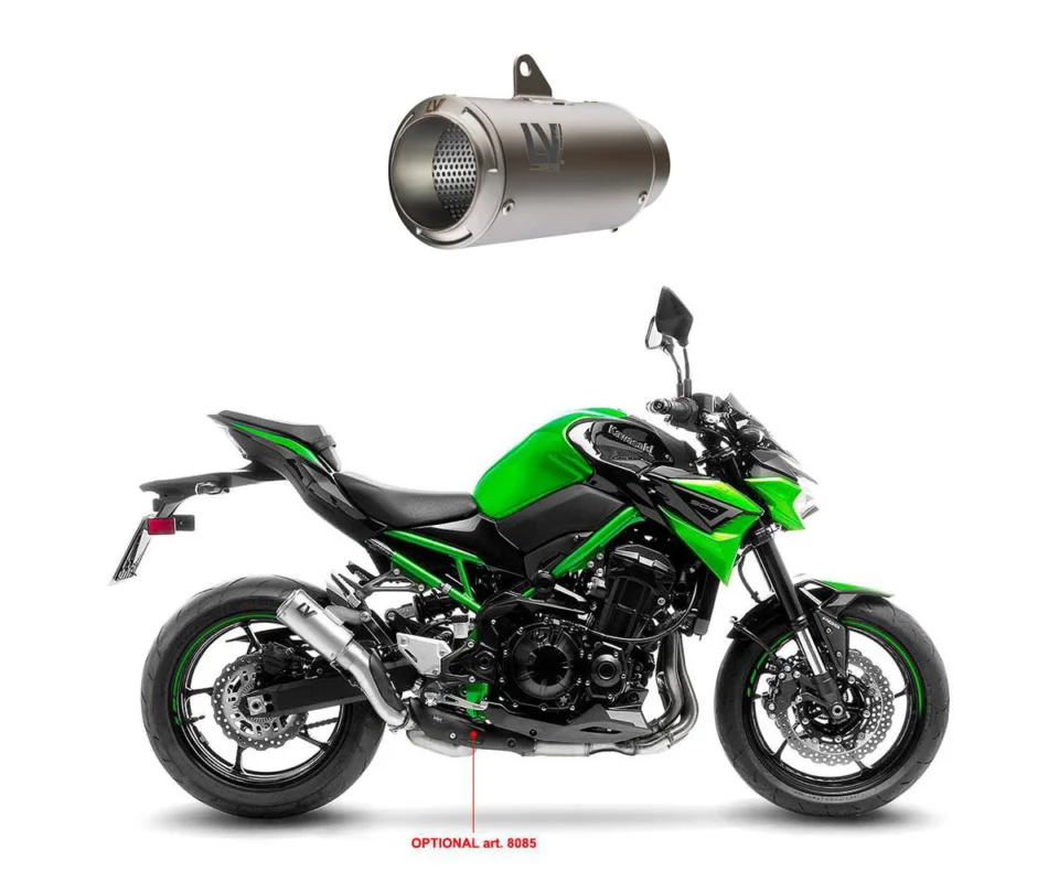 Ultimissimo Modello Terminale di Scarico Leovince LV CORSA TITANIUMper KawasakiZ 900Modelli dal 2020 al 2024 15404TU